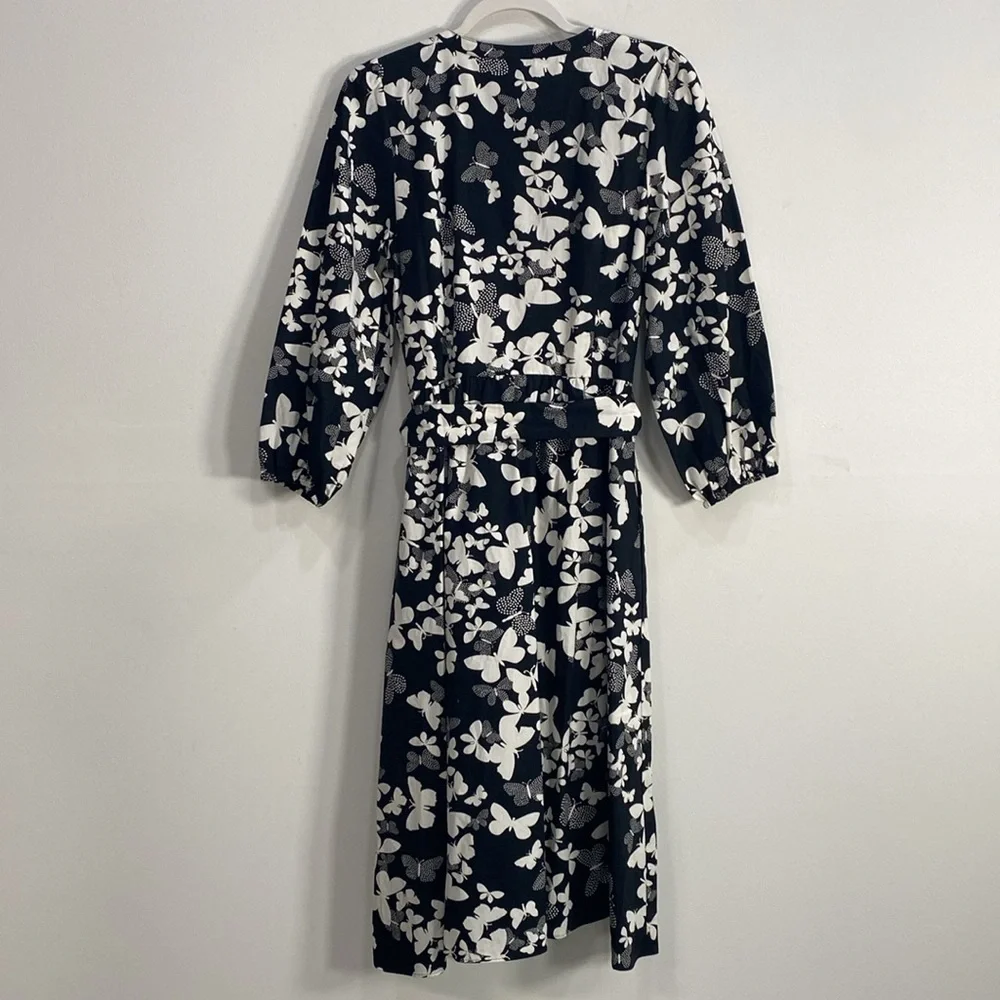 Talbots Dress Size 8 Butterfly Print